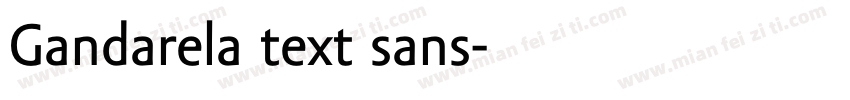 Gandarela text sans字体转换